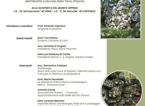 Seminario Monte OPPIDO di Lioni “La città dell’Irpinia Sannitica”