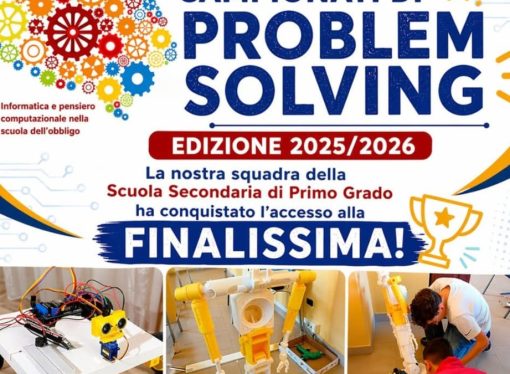 Campionati di Problem Solving – Accesso alla finalissima per la nostra scuola!-